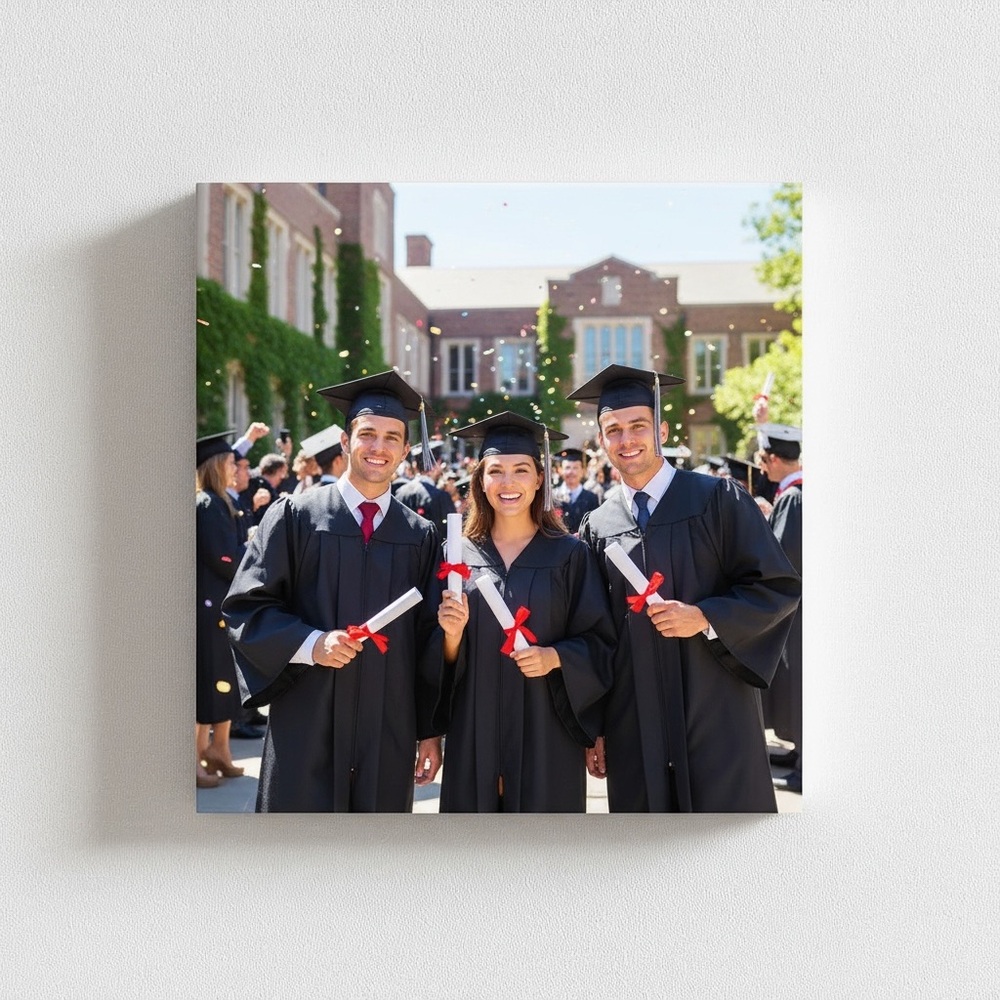Personalized  wall decor canvas with your own picture  different shapes